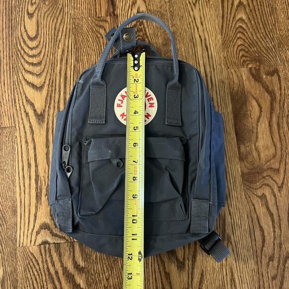 Fjallraven Kanken Mini Backpack Gray Nylon Bag School Travel Daypack Small main image 6